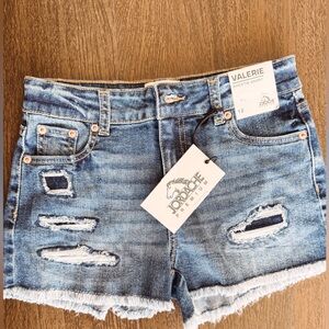 Jordache Women's Distressed Blue Jean Shorts